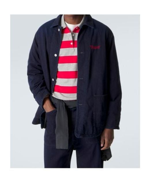 Visvim Blue Osiris Down Denim Jacket for men