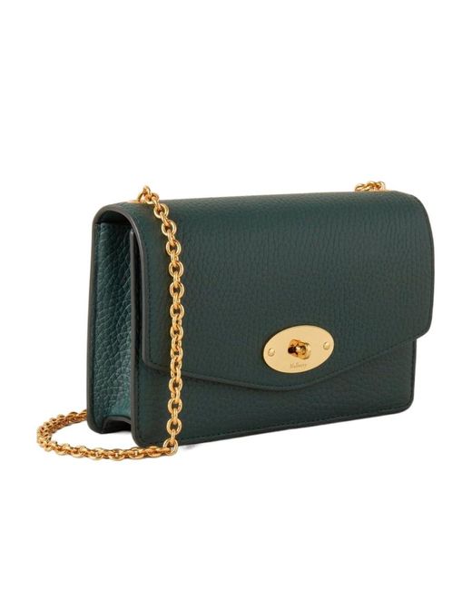 Mulberry Green Darley Chain-Linked Crossbody Bag