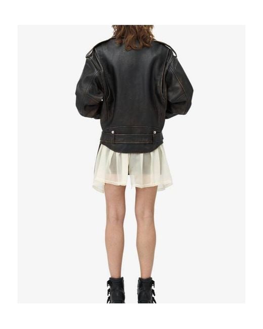 McQueen Black Leather Jacket