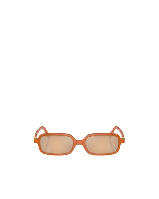 Miu Miu Pink Logo-Lettering Sunglasses
