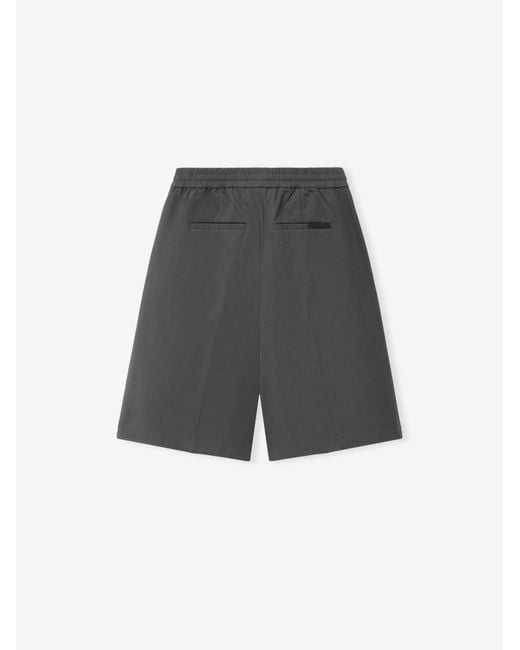 Fear Of God Gray Essentials Drawstring Bermuda Shorts for men
