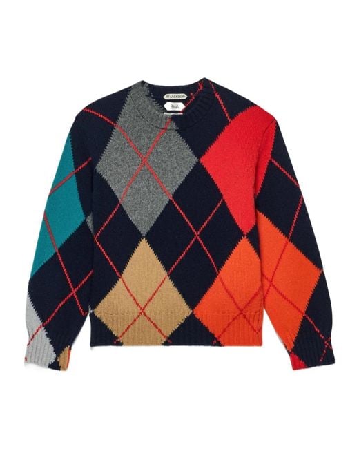 J.W. Anderson Blue X Pringle Of Scotland Crew-Neck Sweater