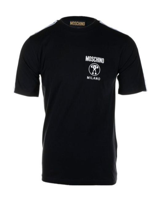 Moschino Black Logo Short-Sleeved T-Shirt for men