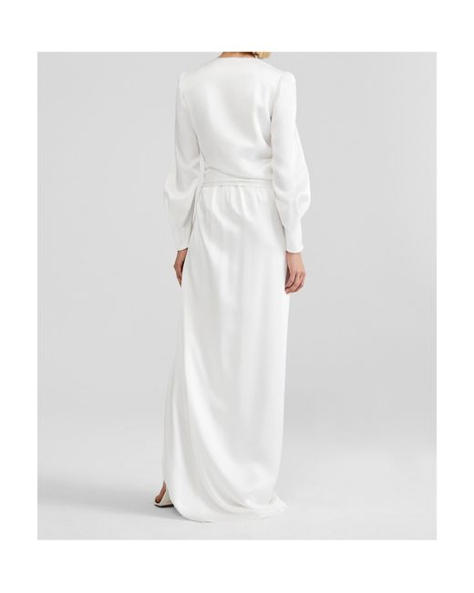 Max Mara White V-Neck Dress