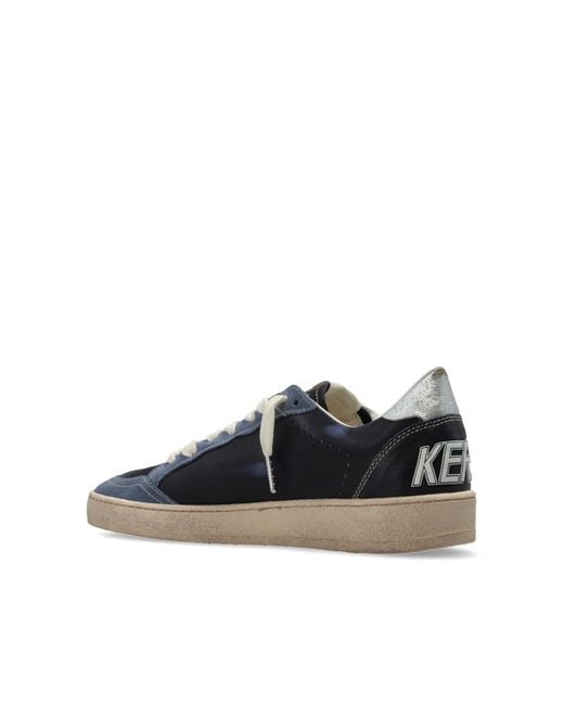Golden Goose Deluxe Brand Blue Lace-Up Sneakers