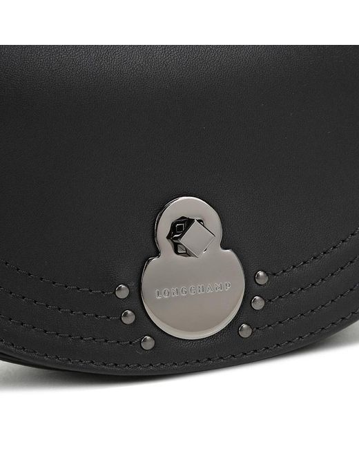 Longchamp Black One-Shoulder Cross-Body Bag