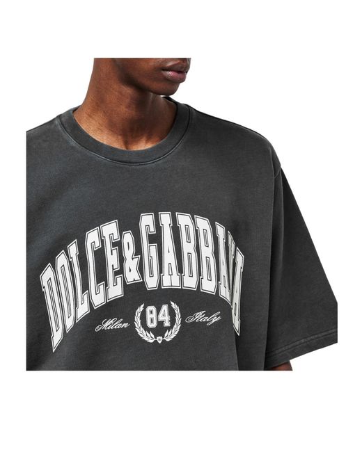 Dolce & Gabbana Black Regular Fit T-Shirt for men
