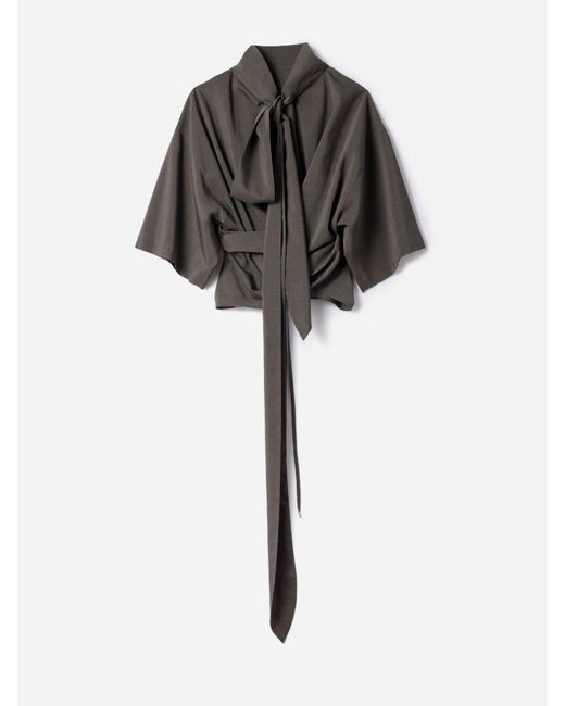 Jacquemus Black Tie-Front Top