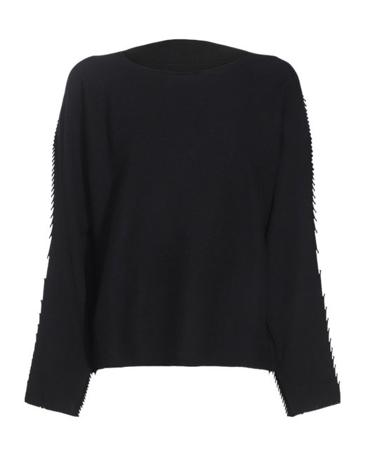 Issey Miyake Black Campagne Crewneck Jumper