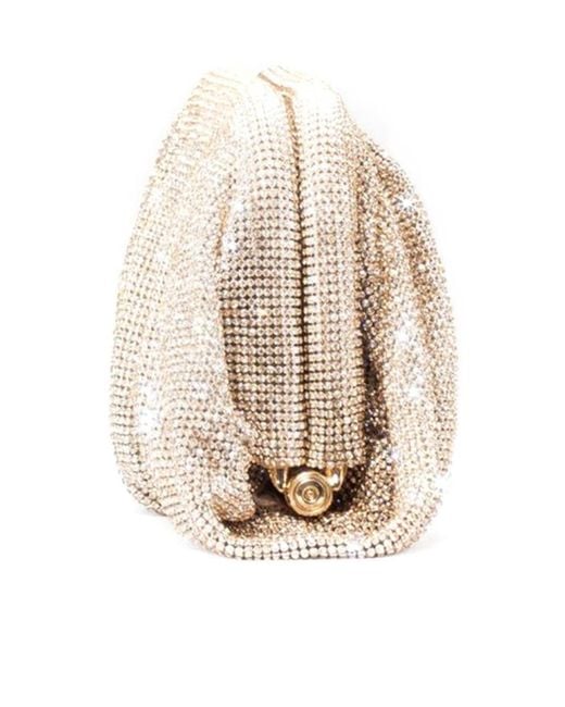 Benedetta Bruzziches Natural Crystal Chain Clutch Bag