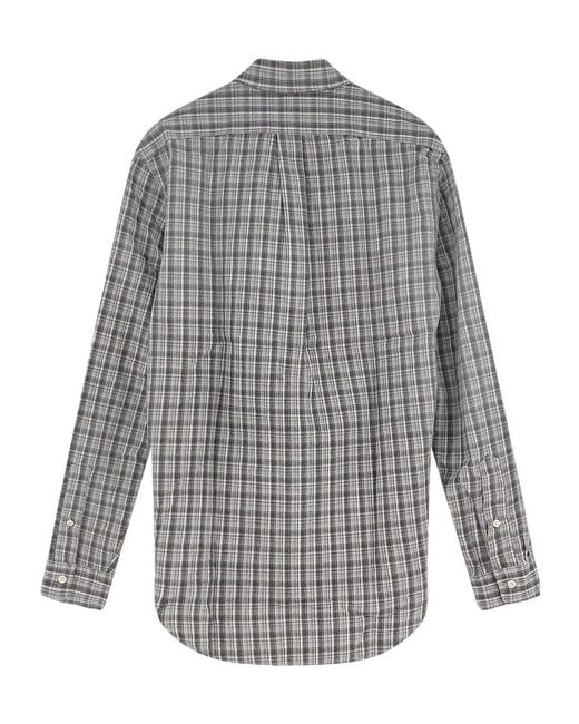 Polo Ralph Lauren Gray Madras Check Shirt for men