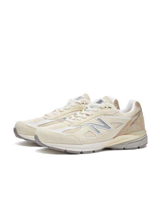 New Balance White 990V4 'Made