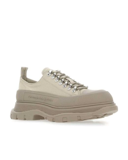 McQueen Gray Tread Slick Sneakers for men