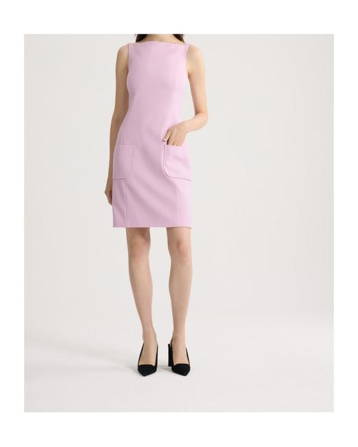 Patou Pink Pocket Strap Mini Dress