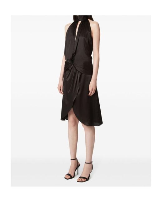 Nina Ricci Black Ruched-Detailing Dress