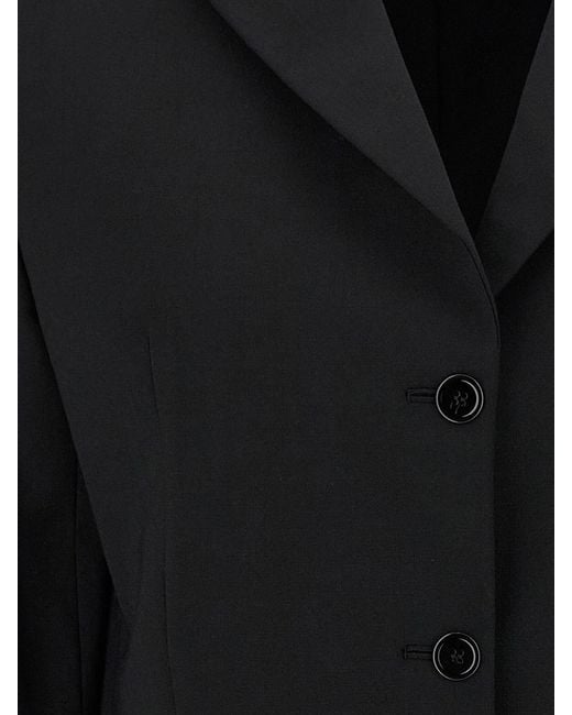 Nensi Dojaka Black Belted Blazer Jacket