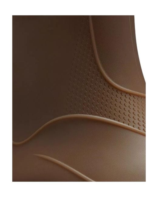 Moncler Brown Misty Round Toe Rain Boots
