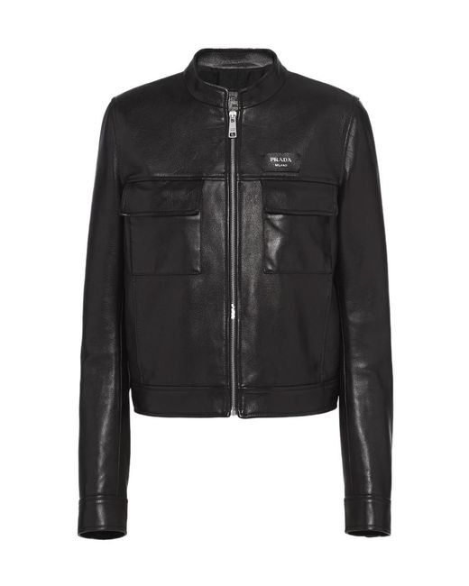 Prada Black Leather Jacket