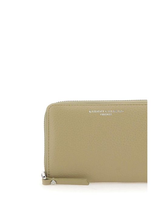 Gianni Chiarini Natural Grain Zip-Around Wallet