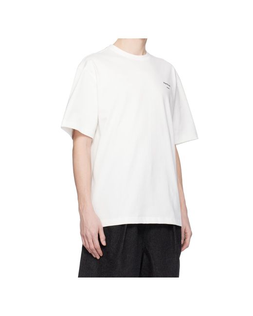 Adererror White Sig; 'Significant' Tag 01 T-Shirt for men