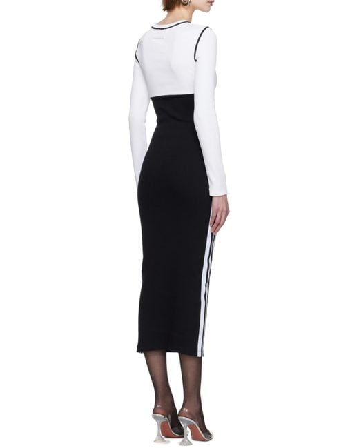 Jean Paul Gaultier White Colour-Block Maxi Dress