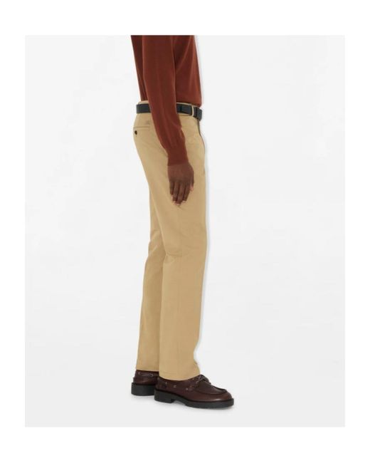 Burberry Natural Straight-Leg Trousers for men