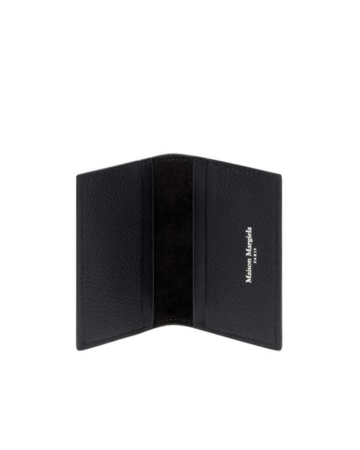 Maison Margiela Black Textured Bifold Wallet