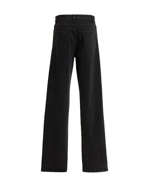 The Row Black Clair Denim High Waisted Jeans