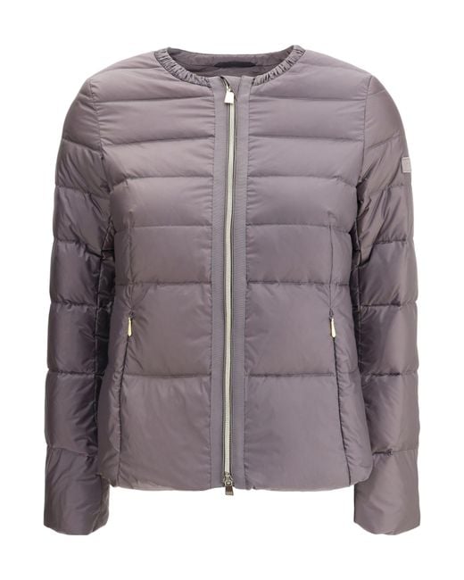 Tatras Purple Quilted Zip-Front Puffer Jacket
