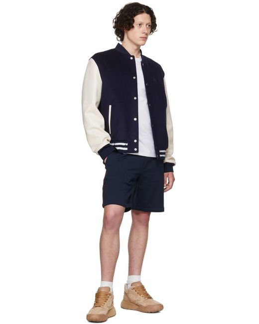 McQueen Blue Elasticated Drawstring Shorts for men