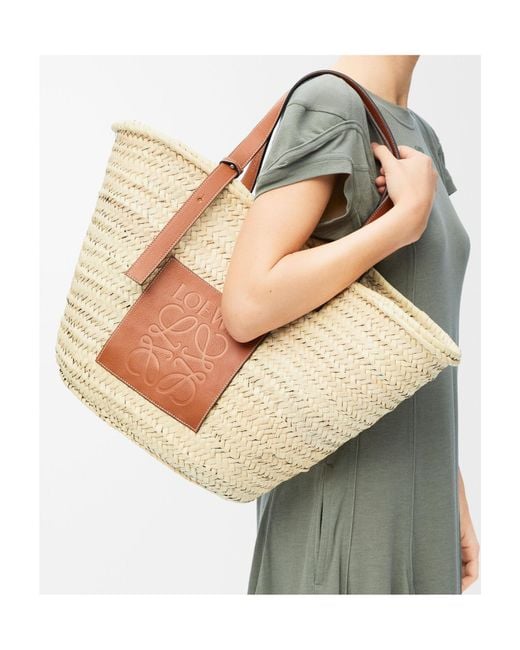 Loewe Natural Logo Patch Large Basket Bag