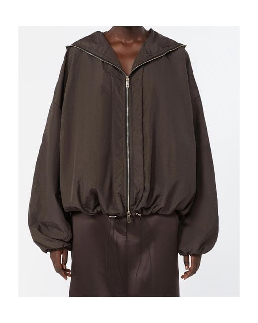 Sportmax Brown Hooded Jacket