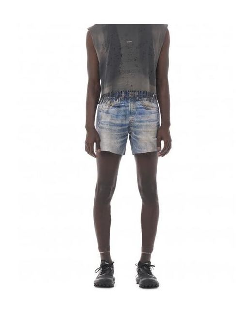 Satisfy Blue Elastic Waist Denim Shorts for men