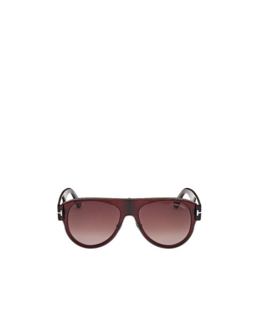 Tom Ford Purple Eyewear Aviator Frame Sunglasses for men