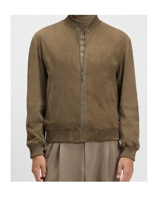 Boss Green Boss H Muller Zipped Bomber Jacket for men