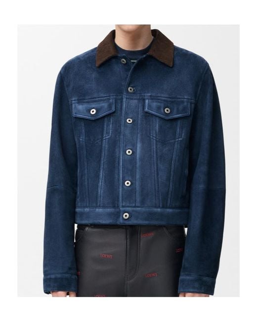Loewe Blue Trucker Jacket for men