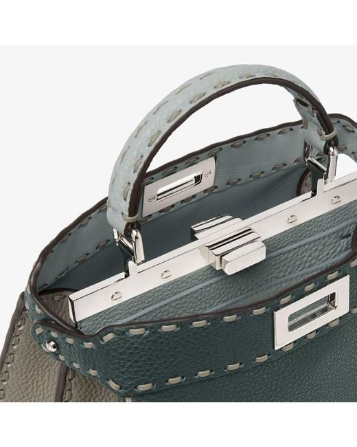 Fendi Green Peekaboo Iseeu Small Tote Bag
