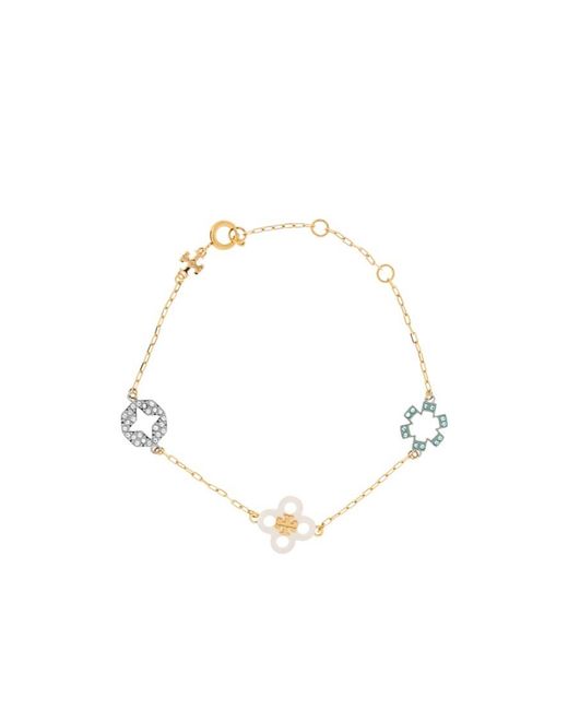 Tory Burch White Pendant Bracelet