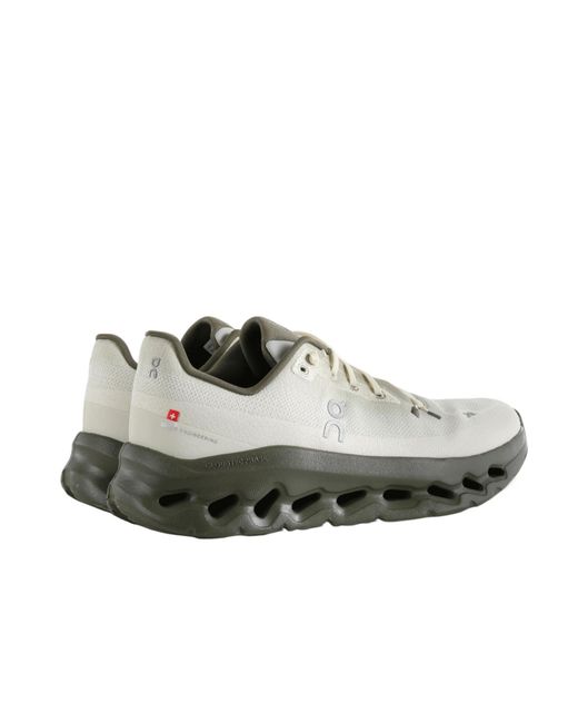 On Shoes Gray Round-Toe Sneakers for men