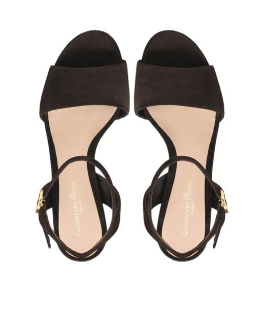 Gianvito Rossi Black Ardèa Platform Heeled Sandals