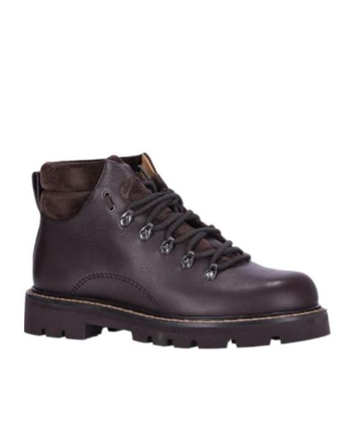 Loro Piana Brown Beinn Lace-Up Ankle Boots for men