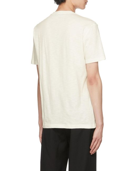 Versace White Baroque-Pattern Print T-Shirt for men