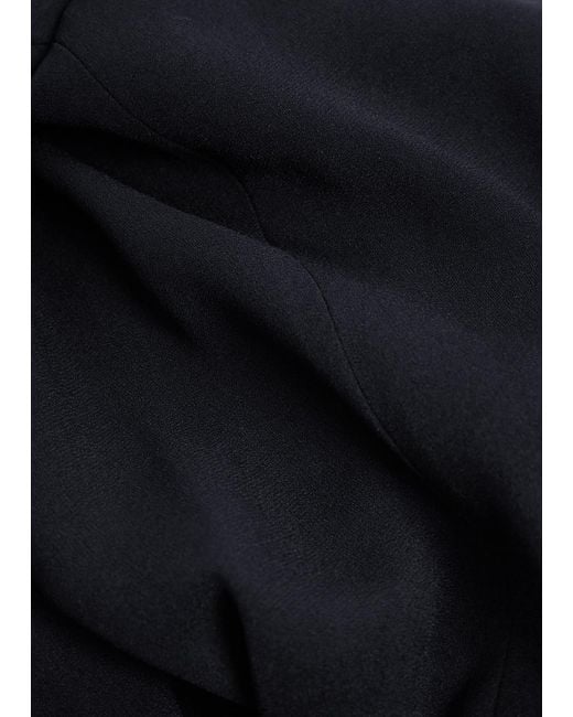 Vince Blue Crepe Straight-Leg Trousers