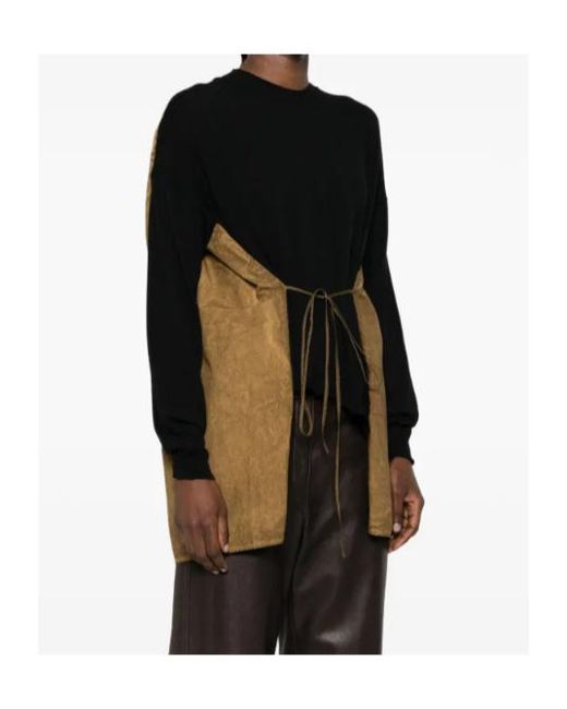 Uma Wang Black Long Slv Sweater