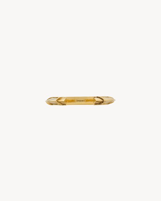 Saint Laurent Metallic Open-Style Bracelet