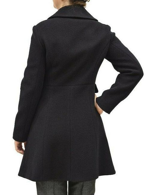 Emporio Armani Black Double-Breasted Coat