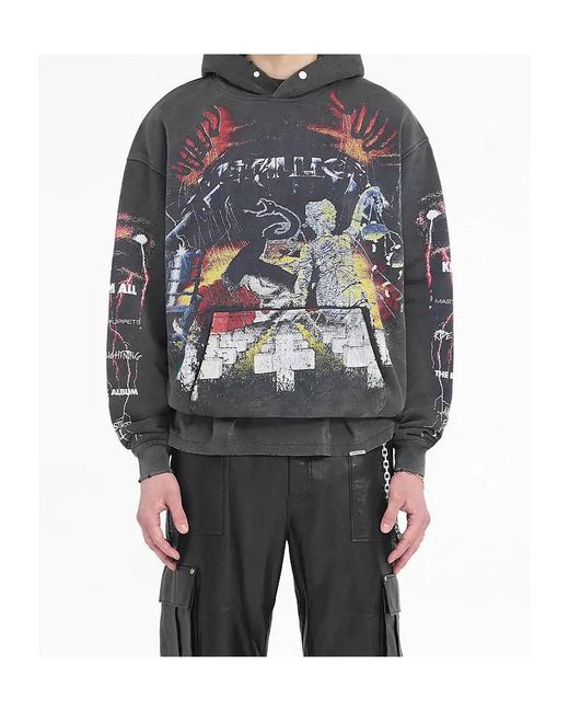 Represent Gray X Metallica Master Of Puppets Distressed Hoodie for men