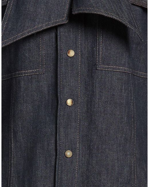 Brunello Cucinelli Black Darkwash Denim Shirt