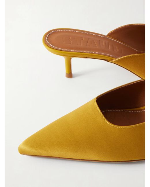 Staud Yellow Sebastian Mules