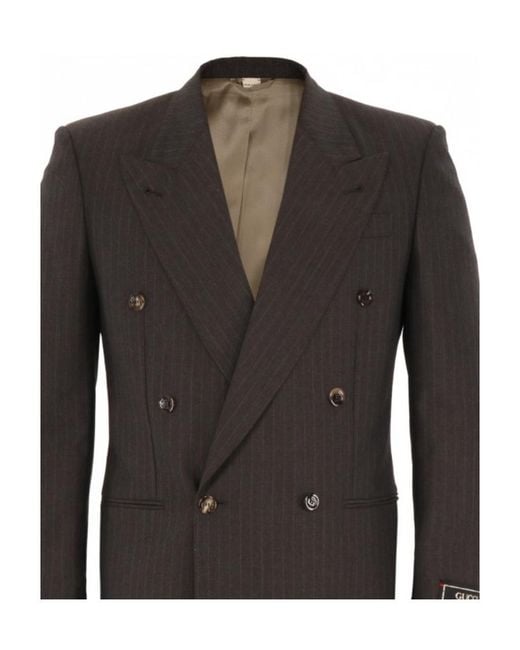 Gucci Black Houndstooth Stripe Jacket for men